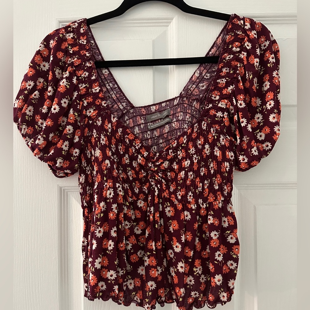 Urban Outfitters Smoked Bodice Top